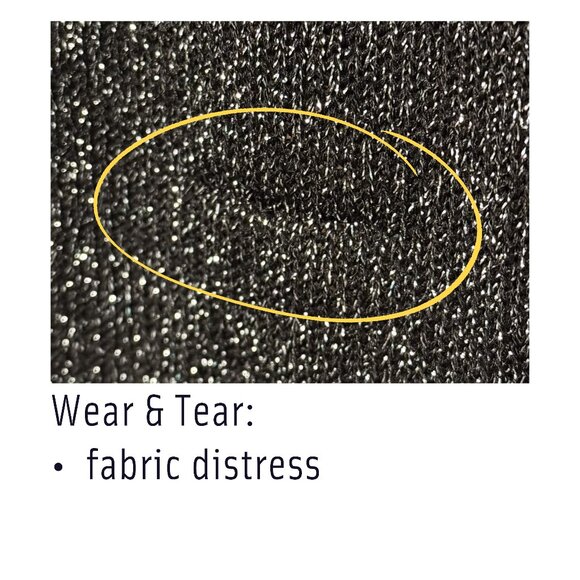 H&M Woven Metallic Monochrome Long Sleeve Crew Neck Sweater Top Women’s Medium - Picture 10 of 10